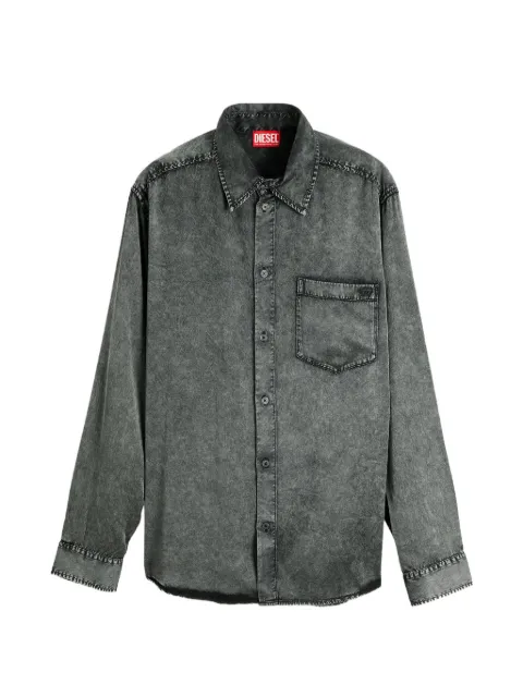 Diesel acid-wash long-sleeved shirt