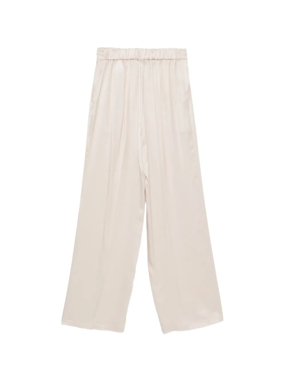 Lorena Antoniazzi drawstring wide-leg trousers Beige