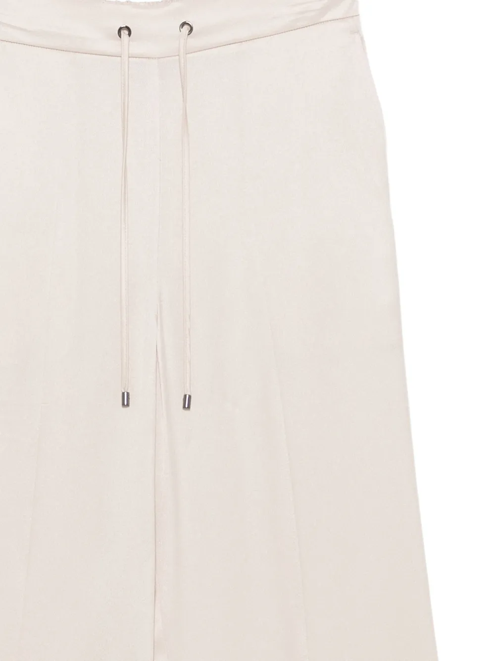 Lorena Antoniazzi drawstring wide-leg trousers Beige