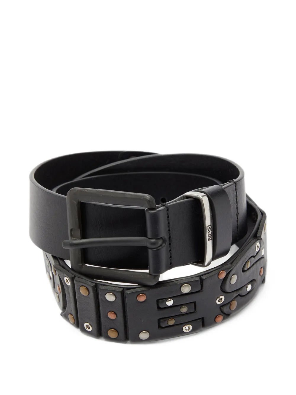 Diesel Cintura B-DSL Rivets - Nero
