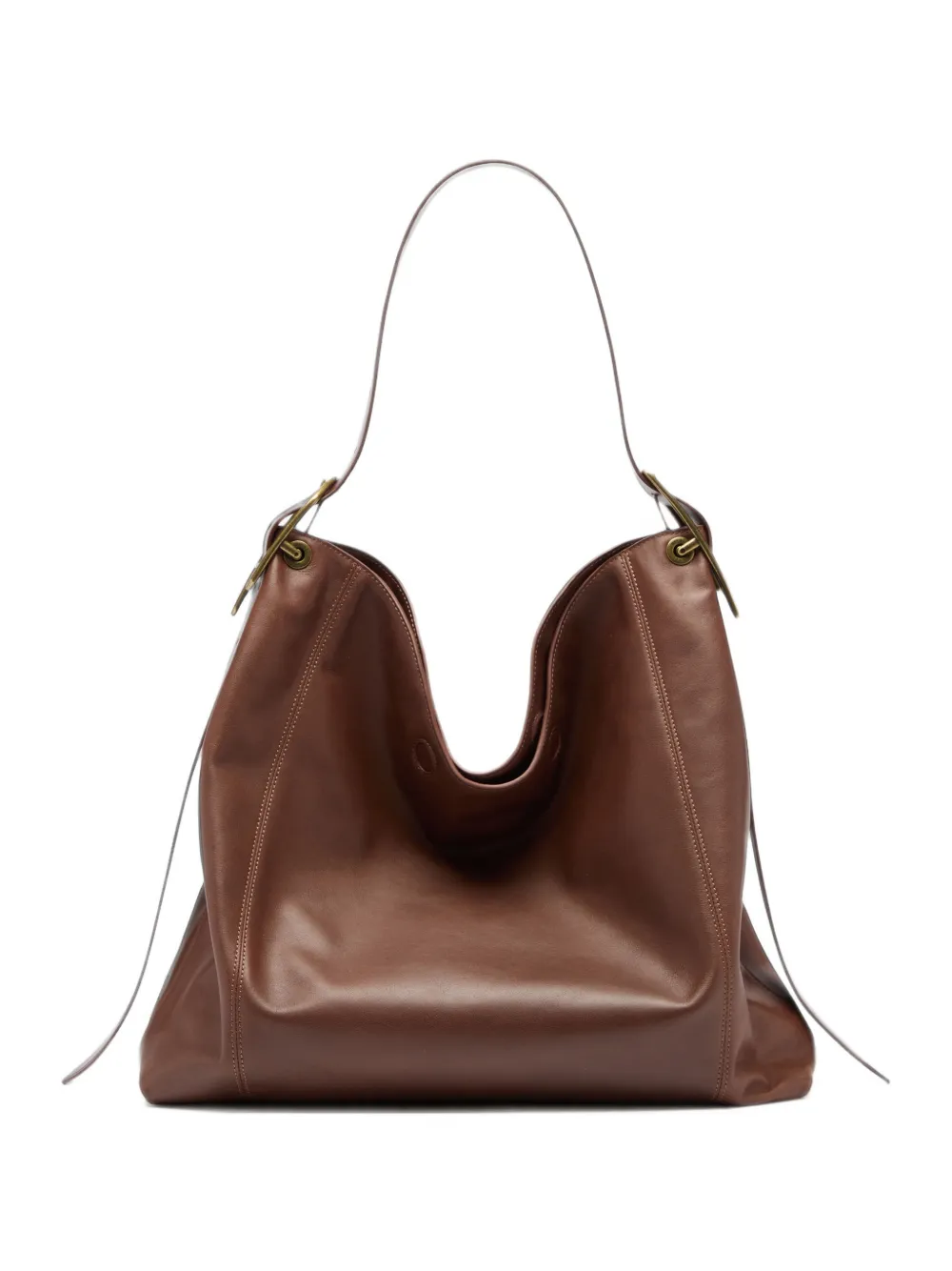 Diesel D-Line bag in leather - Brown