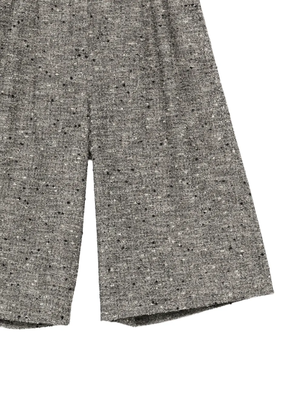 Lorena Antoniazzi tweed wide-leg shorts Grijs