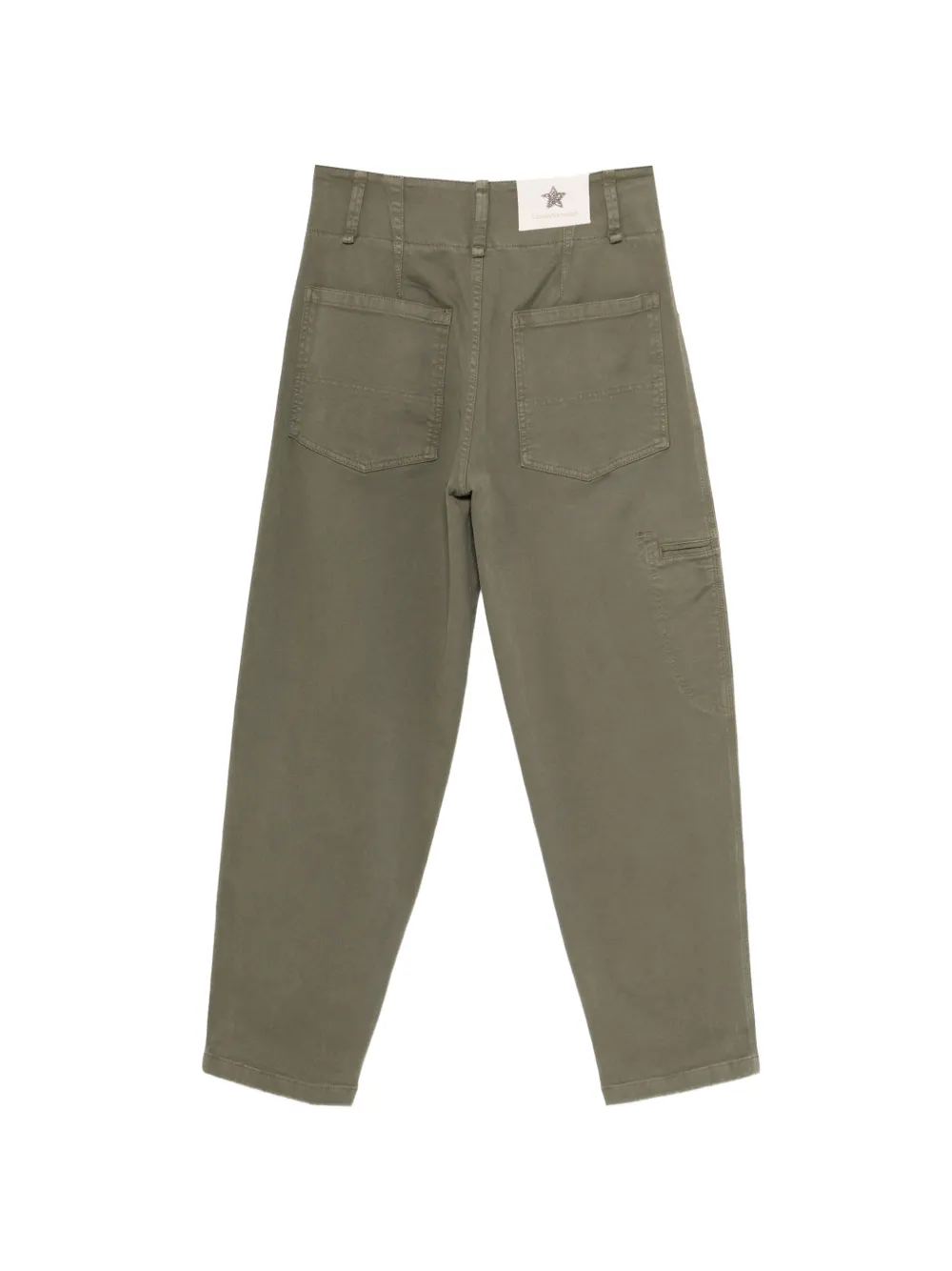 Lorena Antoniazzi high-waisted straight-leg trousers Groen