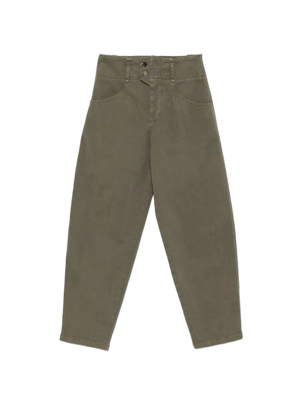 Lorena Antoniazzi high-waisted straight-leg trousers Groen