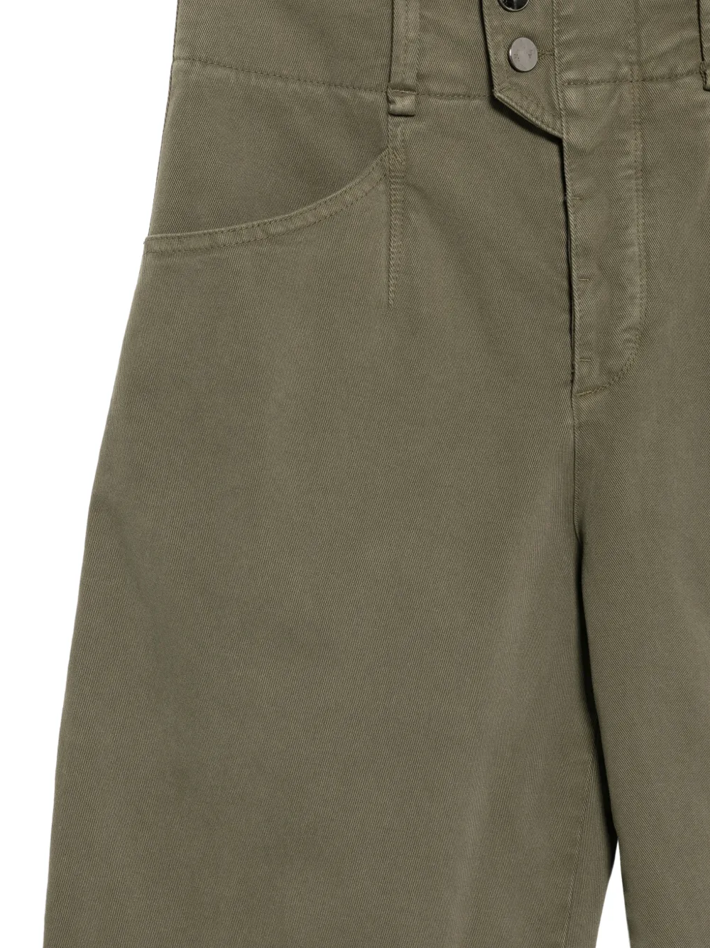 Lorena Antoniazzi high-waisted straight-leg trousers Groen