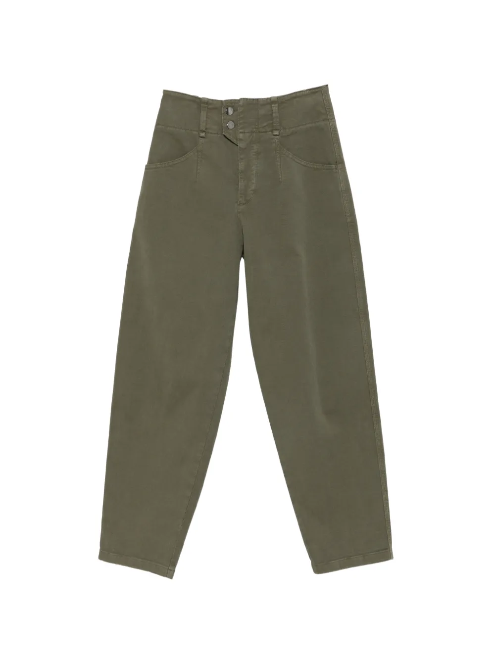 Lorena Antoniazzi High waist straight broek Groen