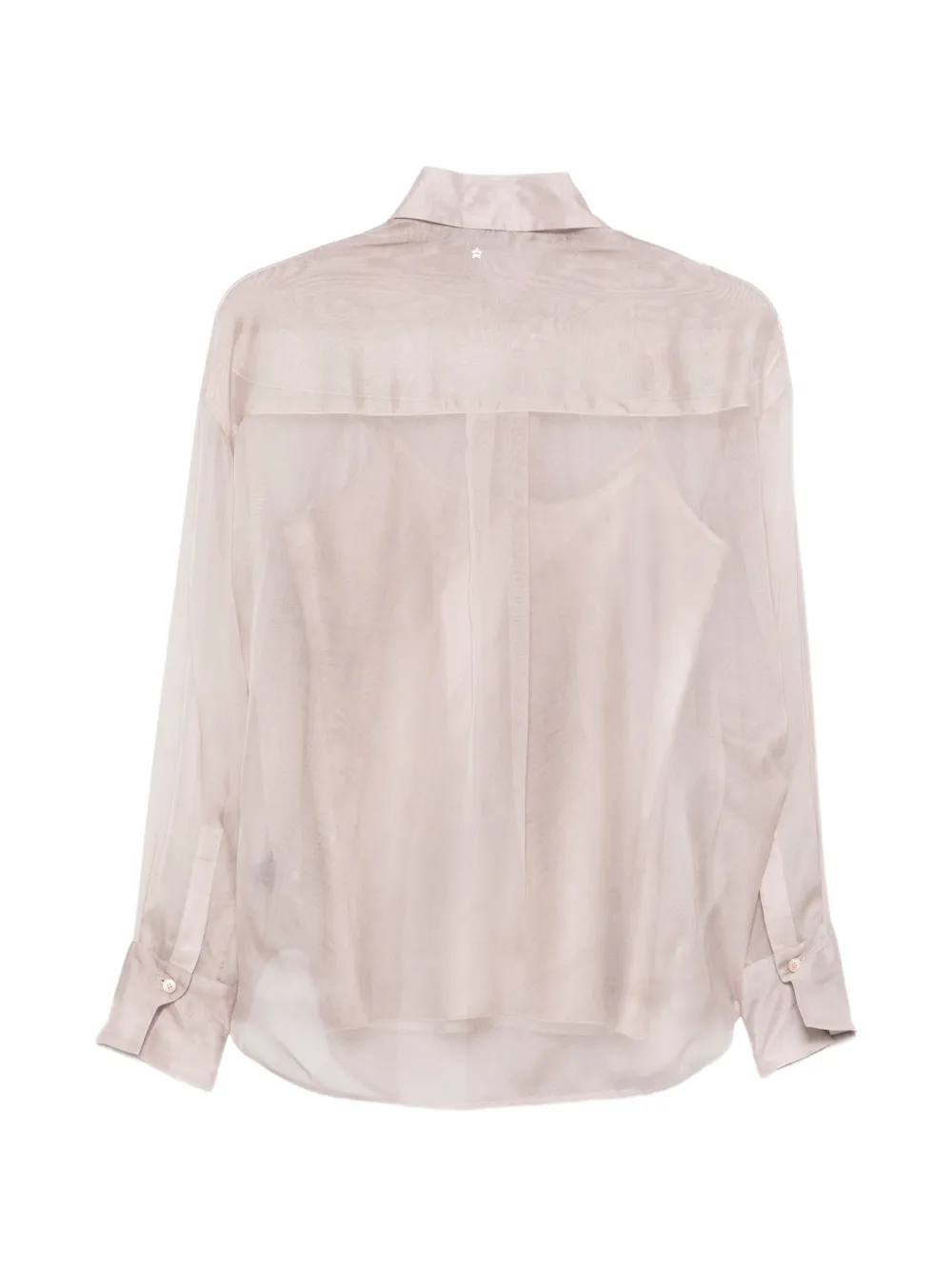 Lorena Antoniazzi sheer silk shirt Beige