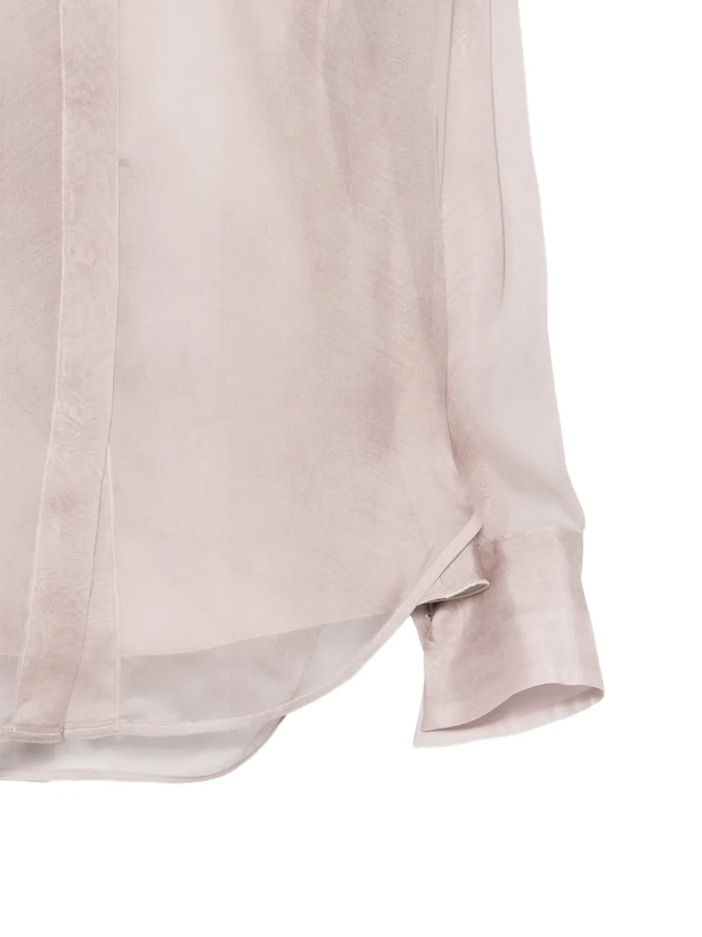 Lorena Antoniazzi sheer silk shirt Beige