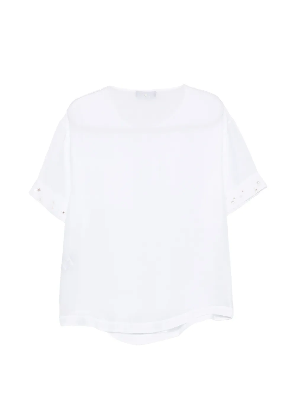 Lorena Antoniazzi embellished pocket T-shirt Wit