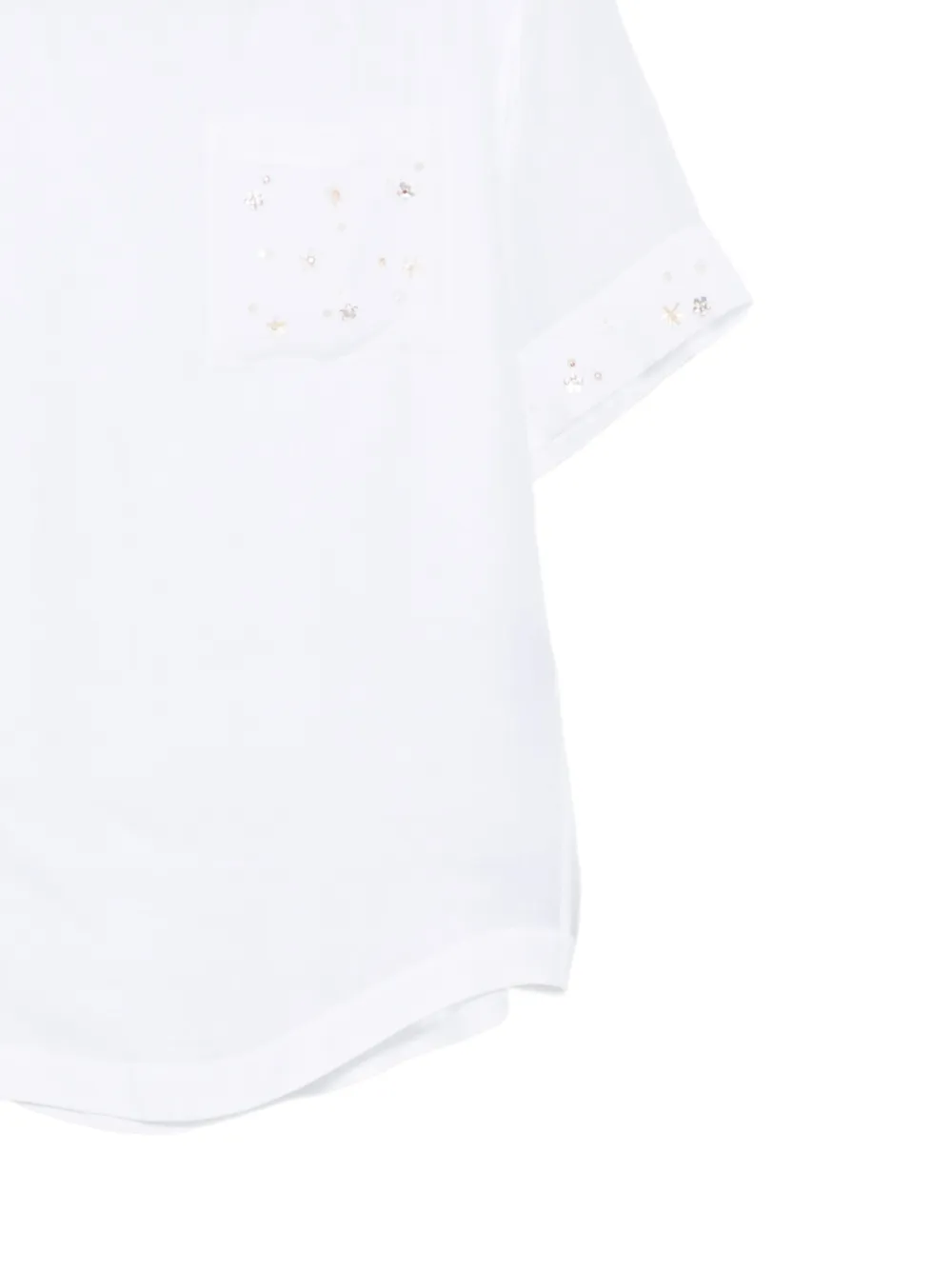 Lorena Antoniazzi embellished pocket T-shirt Wit