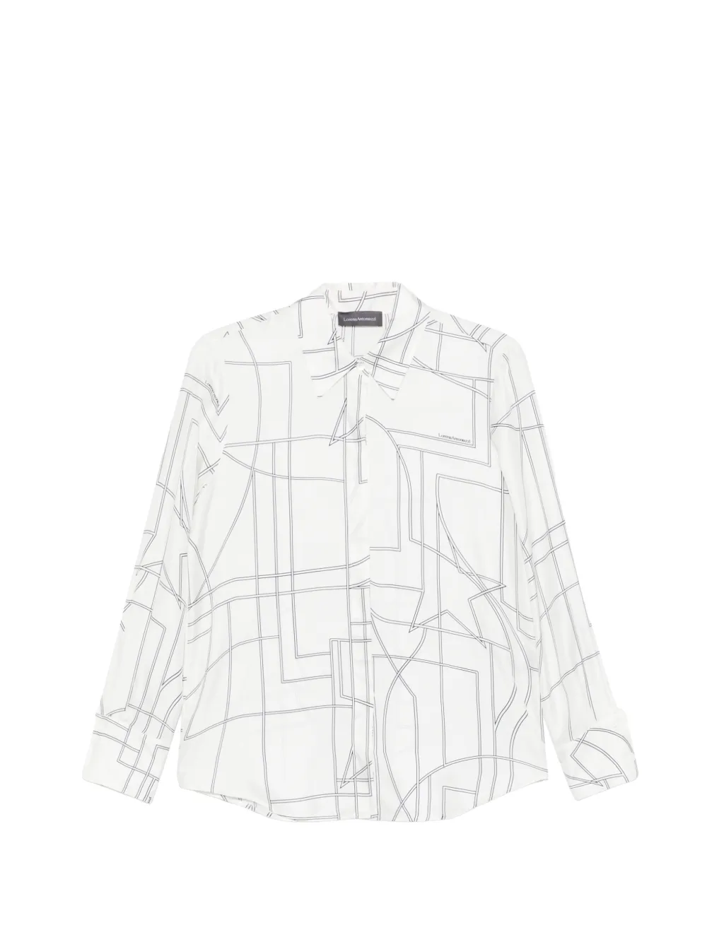 Lorena Antoniazzi geometric-print shirt Wit