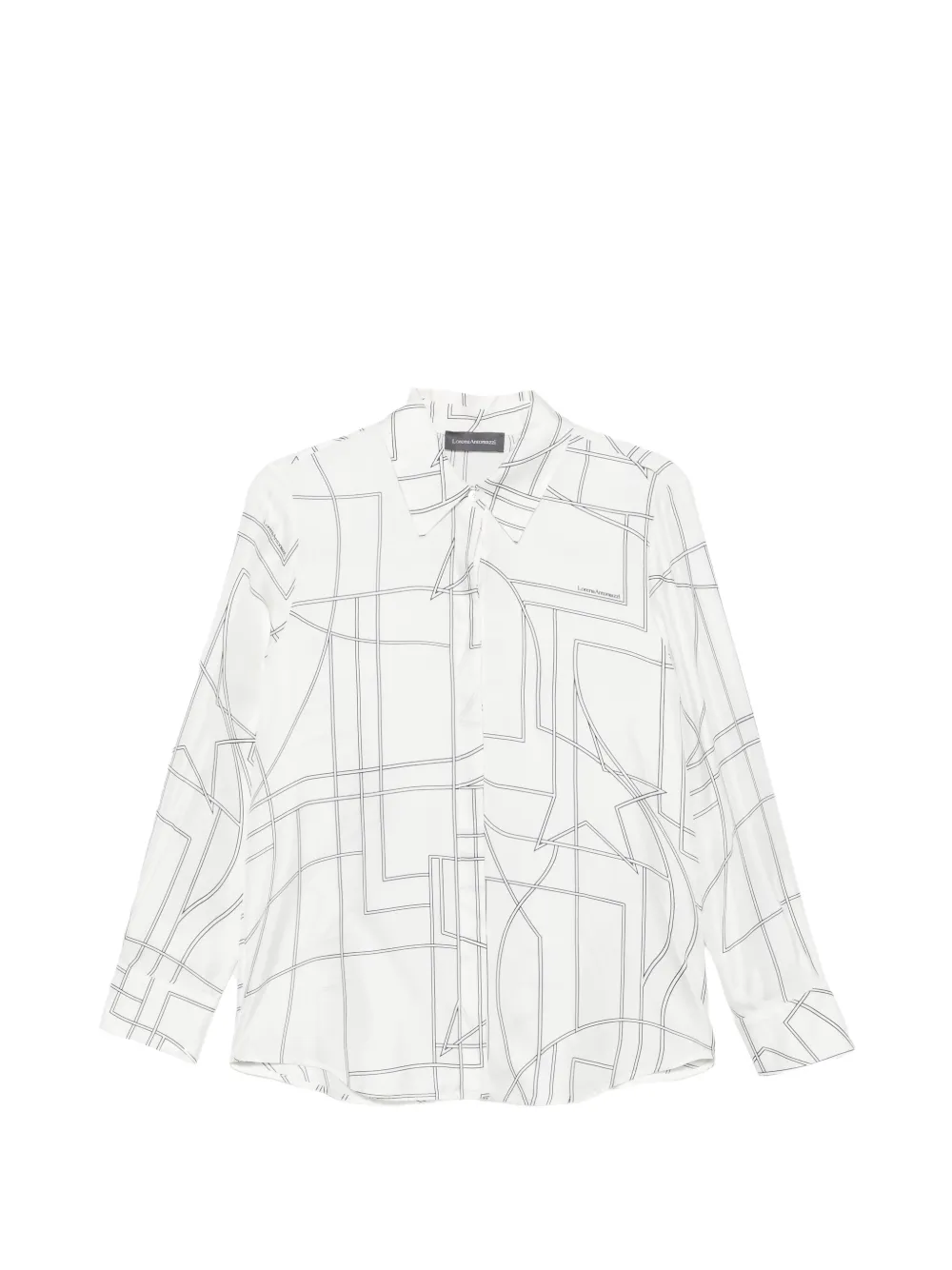 Lorena Antoniazzi Blouse met geometrische print Wit