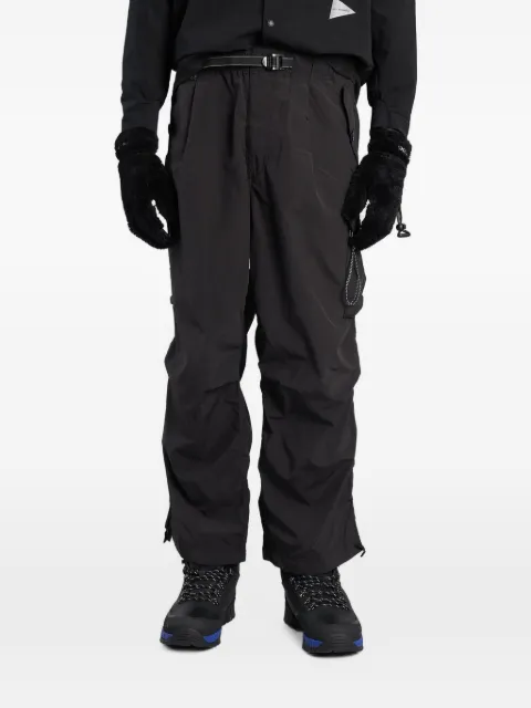 and Wander logo-embroidered cargo straight-leg trousers