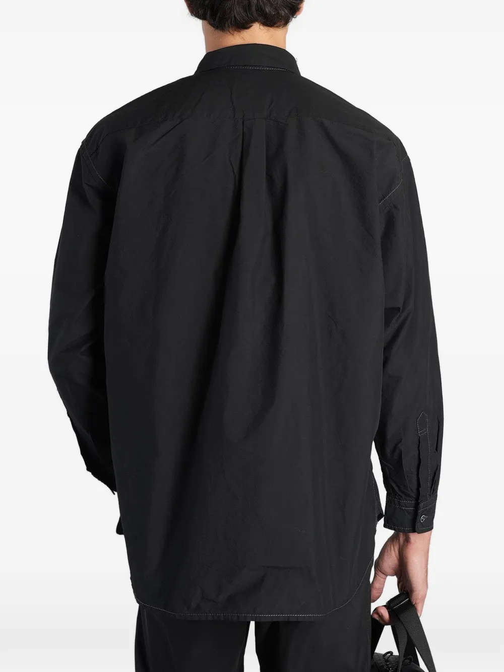 and Wander Cordura logo-print flap-pockets shirt Zwart
