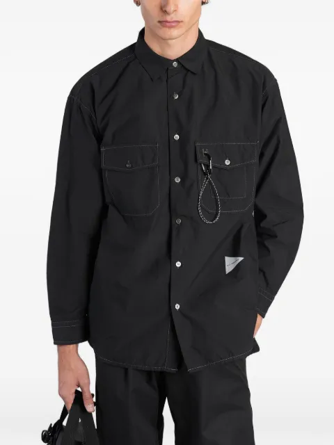 and Wander Cordura logo-print flap-pockets shirt