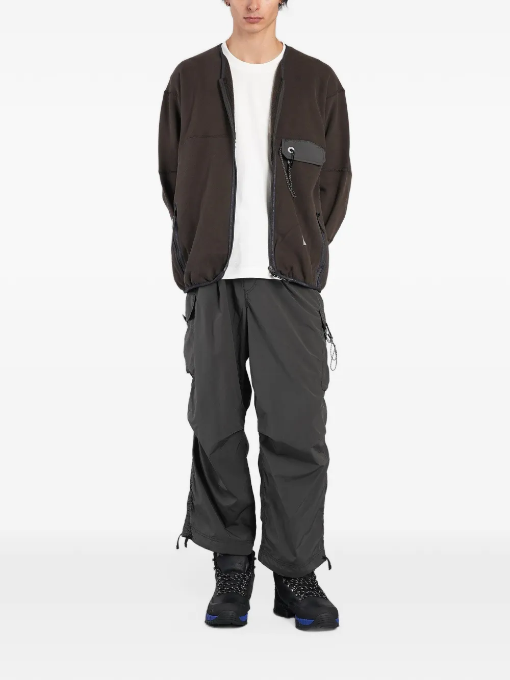 and Wander zip-up fleece jacket Bruin