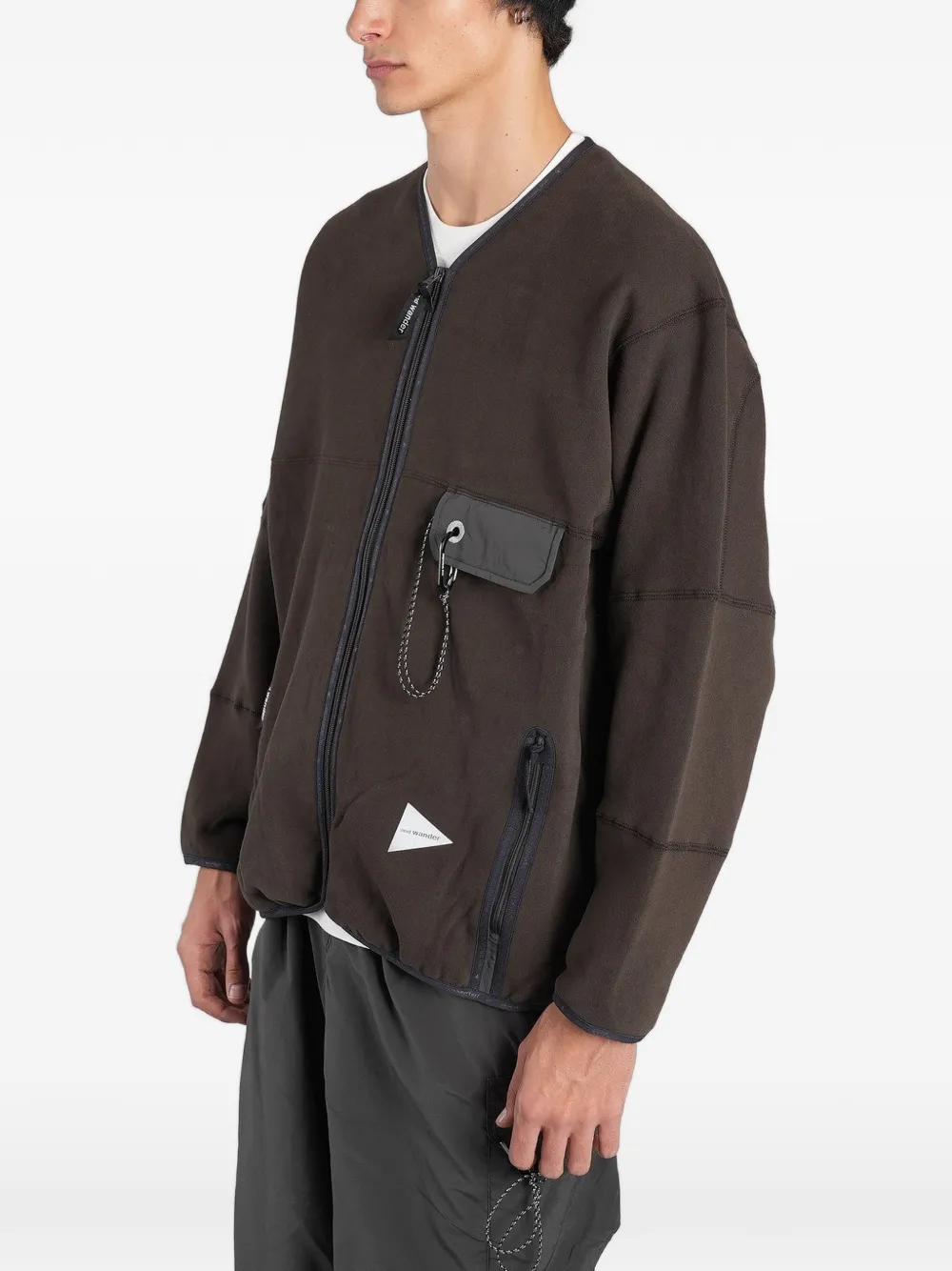 and Wander zip-up fleece jacket Bruin