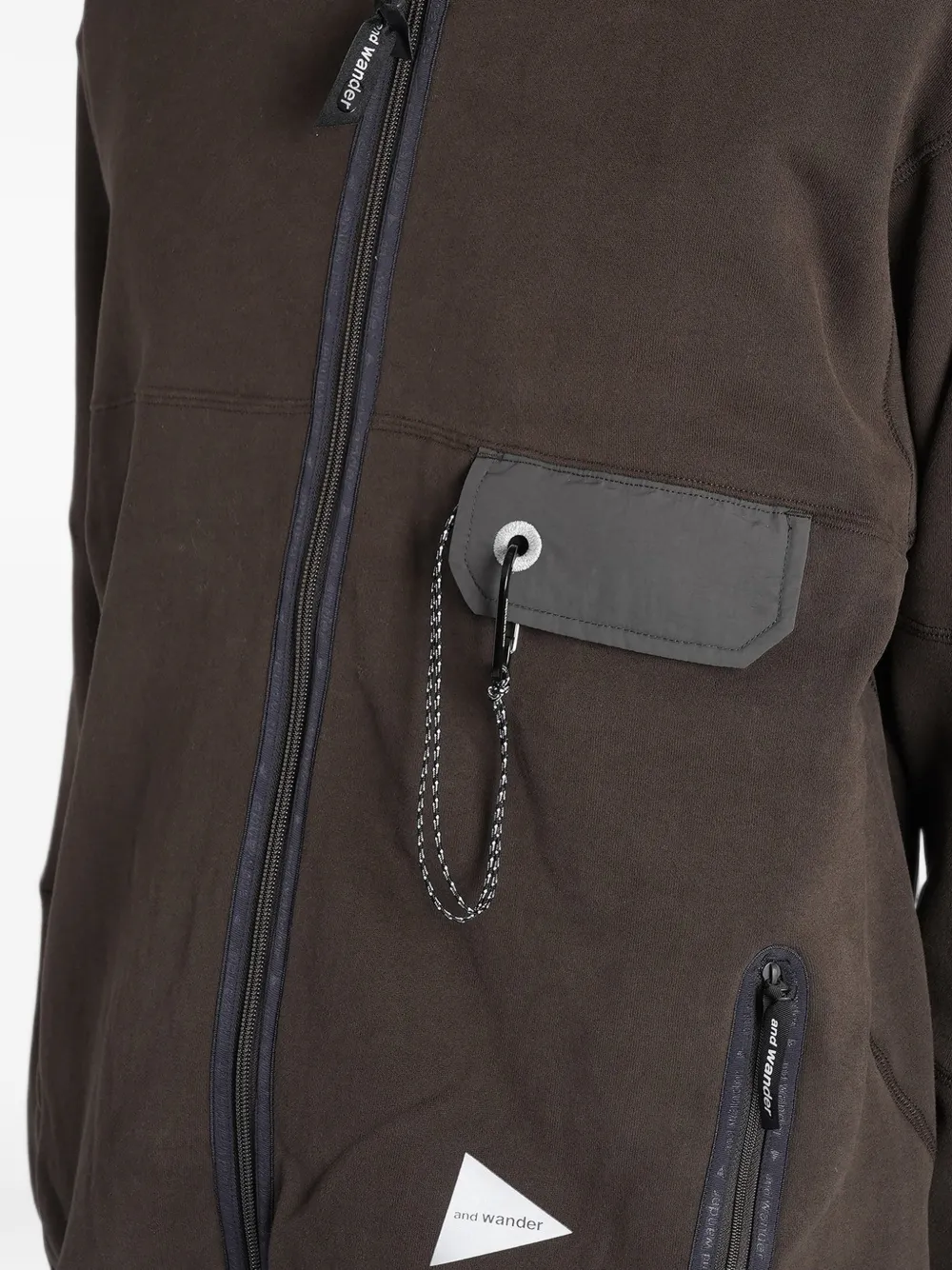 and Wander zip-up fleece jacket Bruin