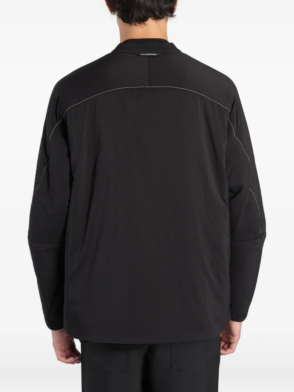 and Wander zip-up pocket-detail jacket Zwart