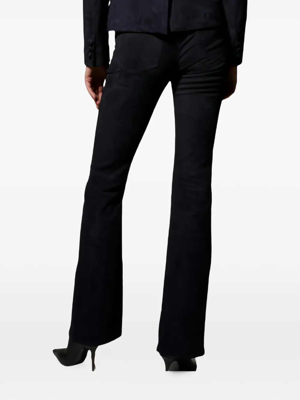 Sprwmn Flared broek Zwart