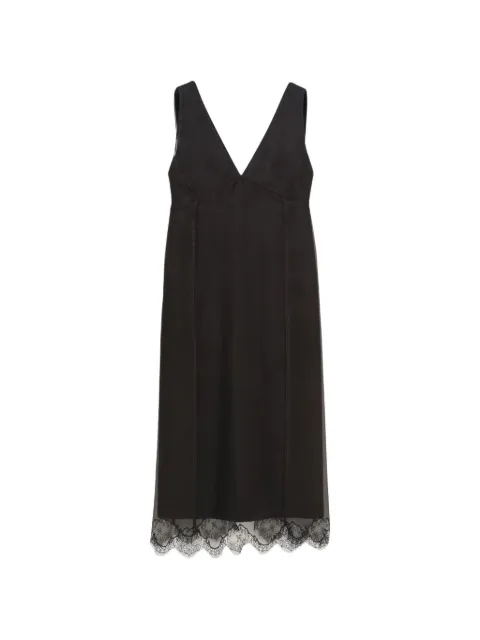 Carven lace-trim midi dress