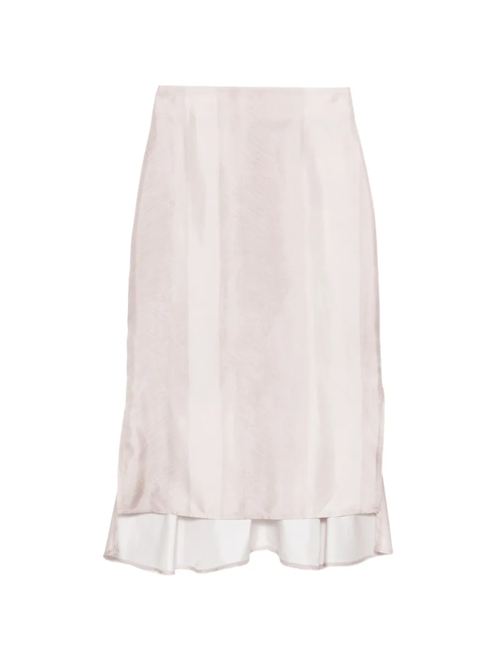 Lorena Antoniazzi silk midi skirt Beige