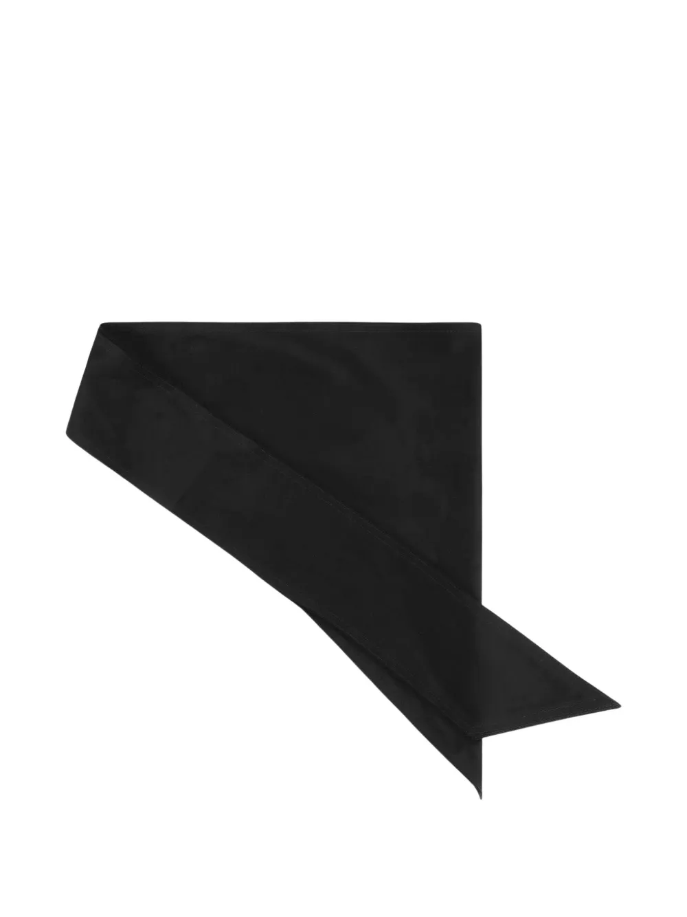 Carven shiny-finish scarf - Black