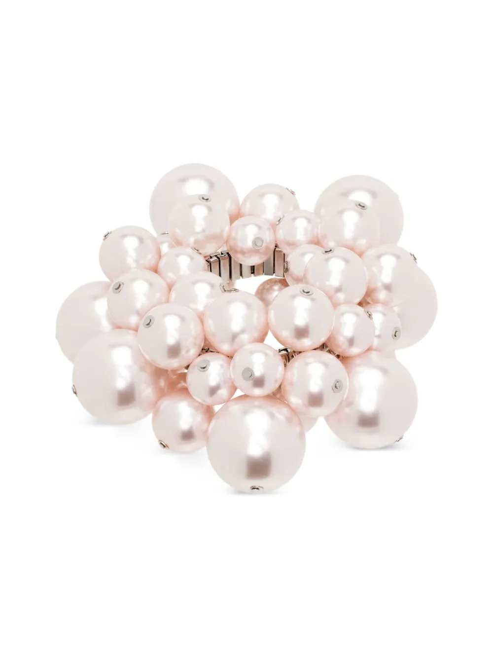 August Barron pearl-embellished cuff bracelet - Rosa