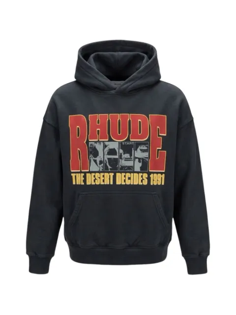 RHUDE The Desert Decides logo-print hoodie