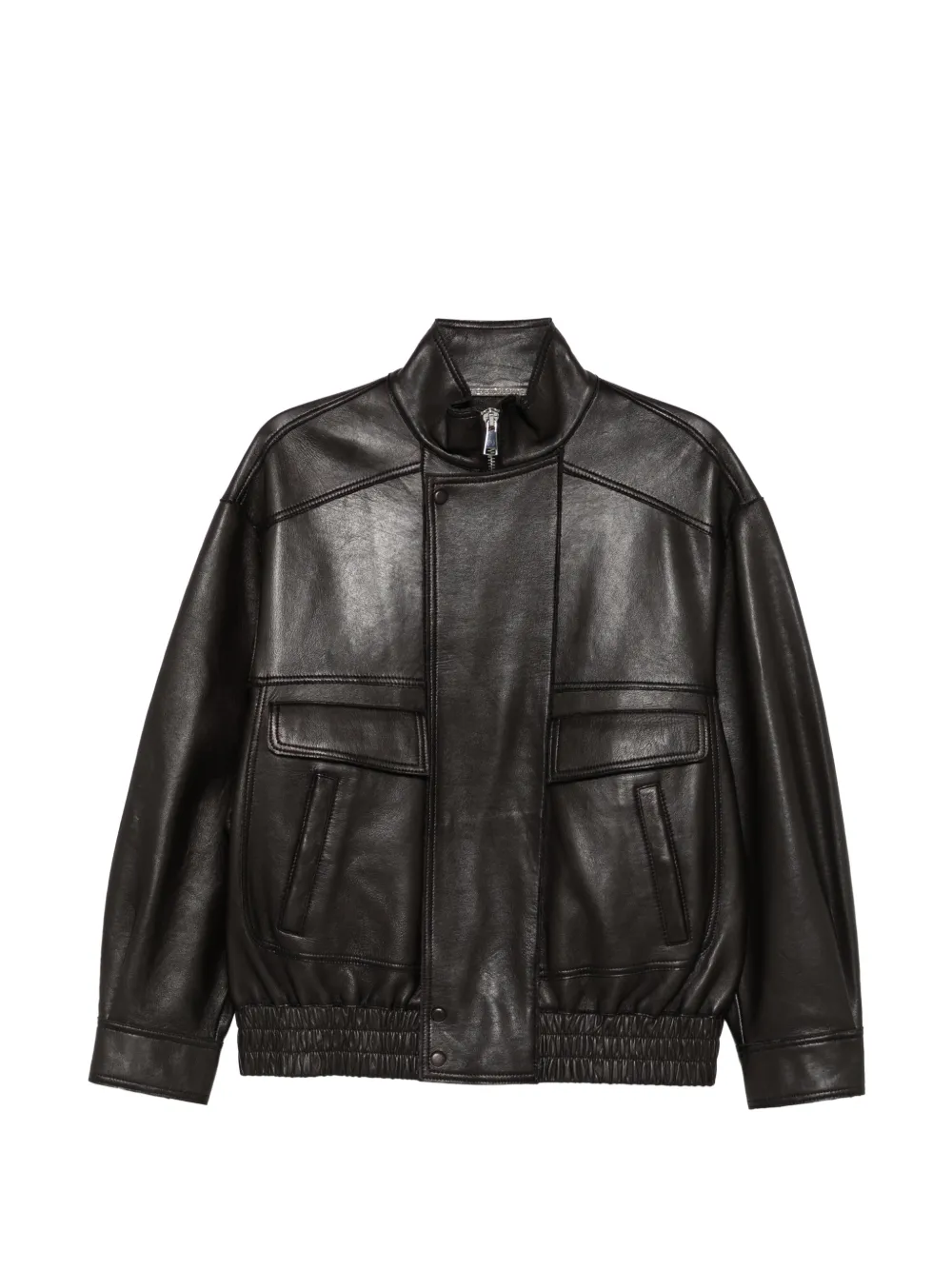 LEATHER AUTHORITY Droite leather jacket - Schwarz