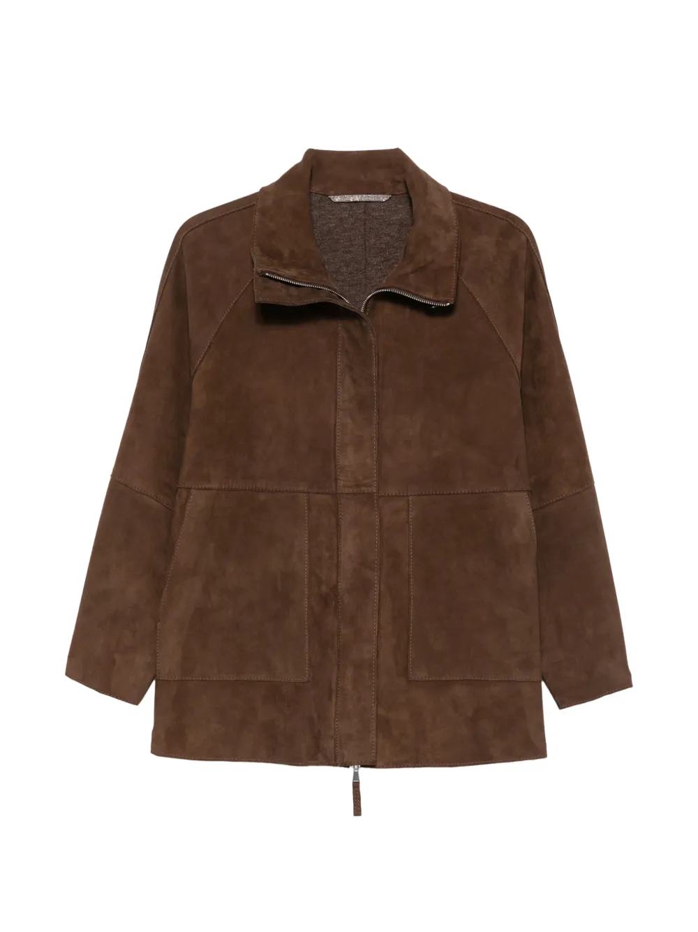 LEATHER AUTHORITY Malika suede coat - Braun