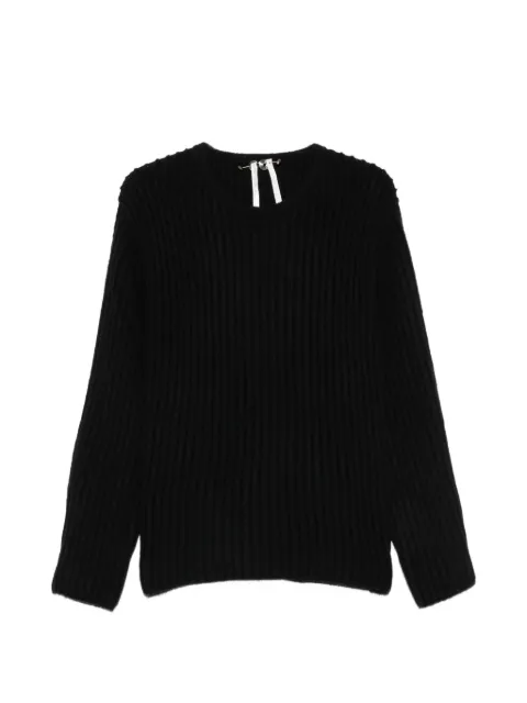 Label Under Construction ribbed-knit sweater
