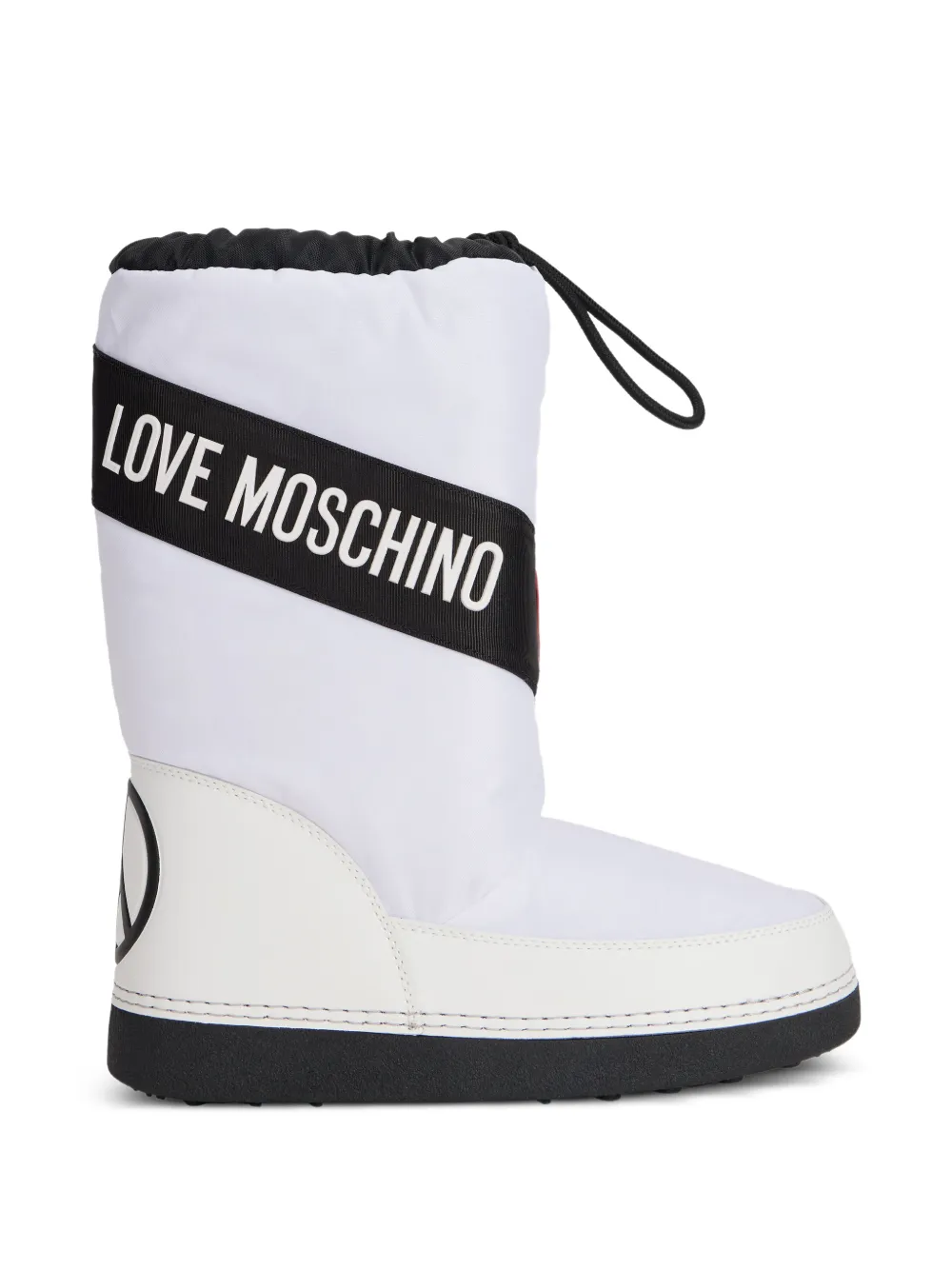 Love Moschino logo-embellishment snow boots - White