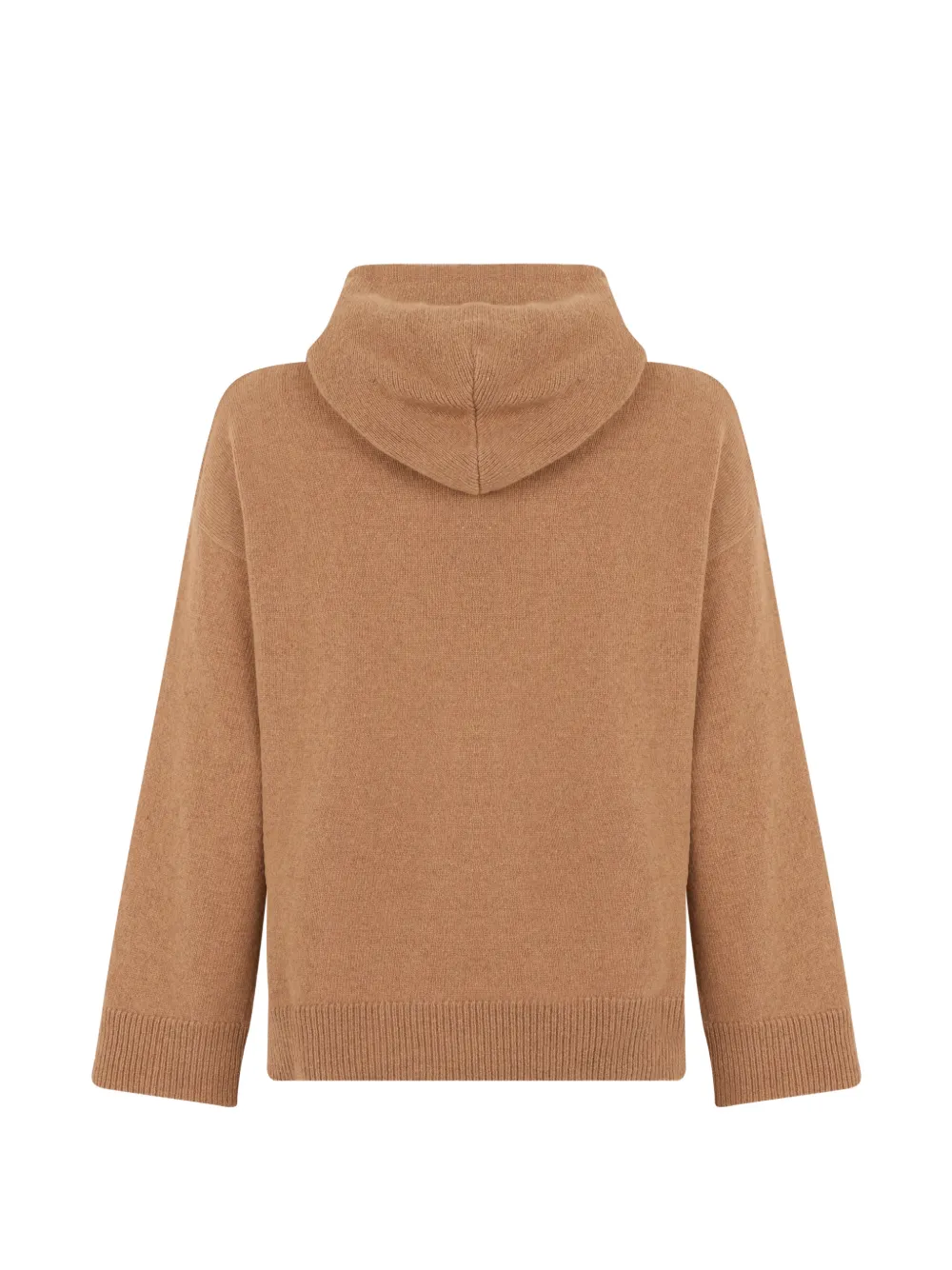 Moorer knitted drawstring hoodie Bruin