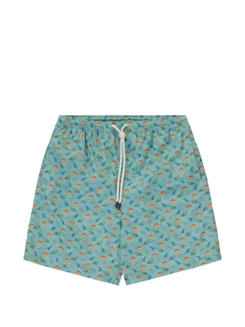 FEDELI Kids dinosaur-print swim shorts
