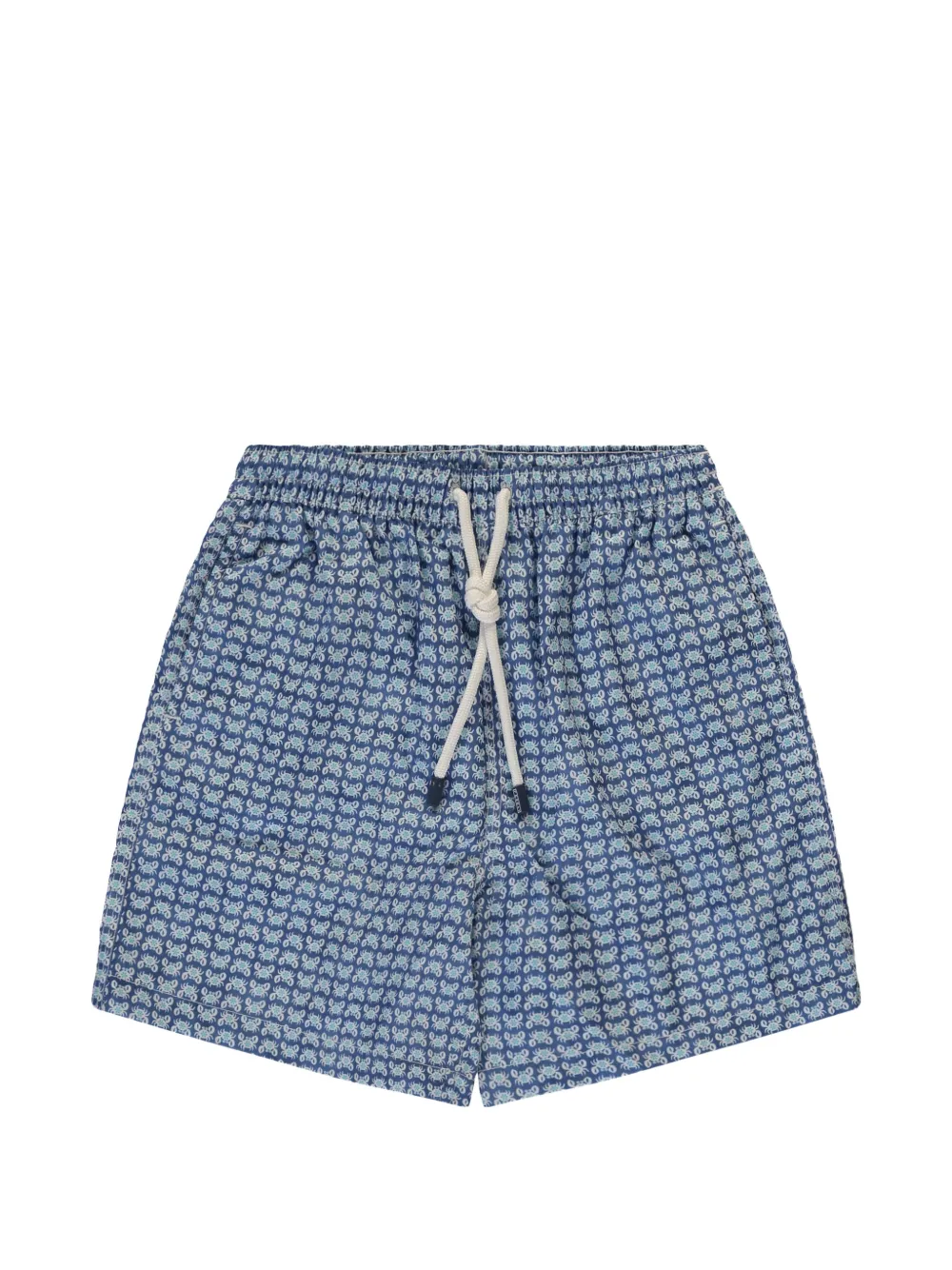Fedeli crab-print swim shorts - Bleu