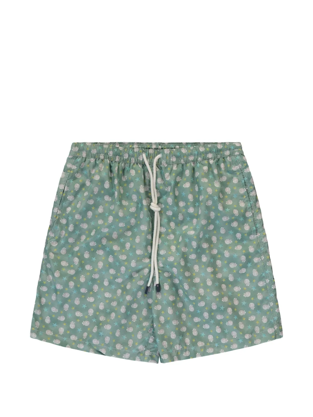 FEDELI Kids starfish-print swim shorts Groen