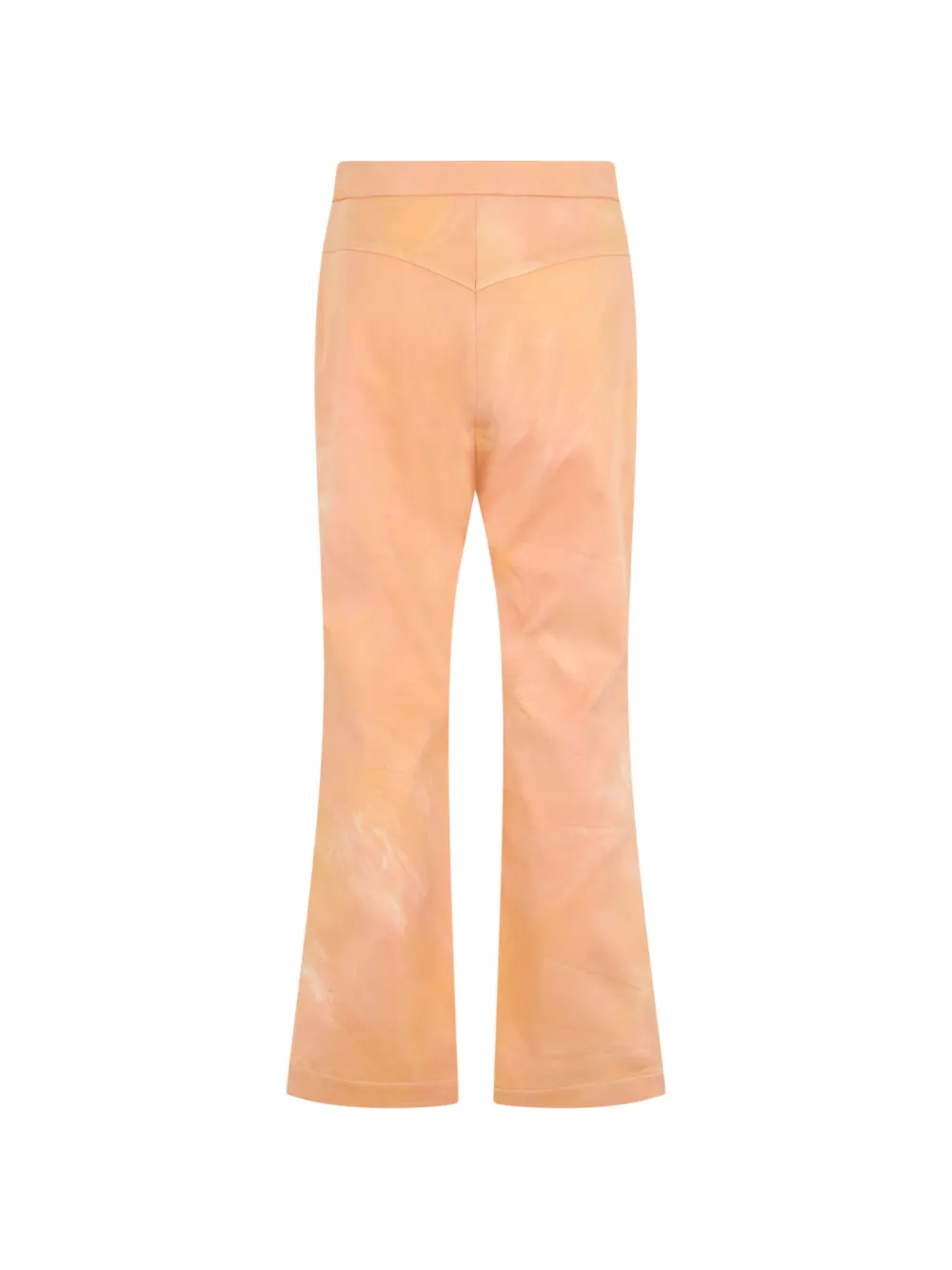 Ellery High-waist broek met tie-dye print Oranje