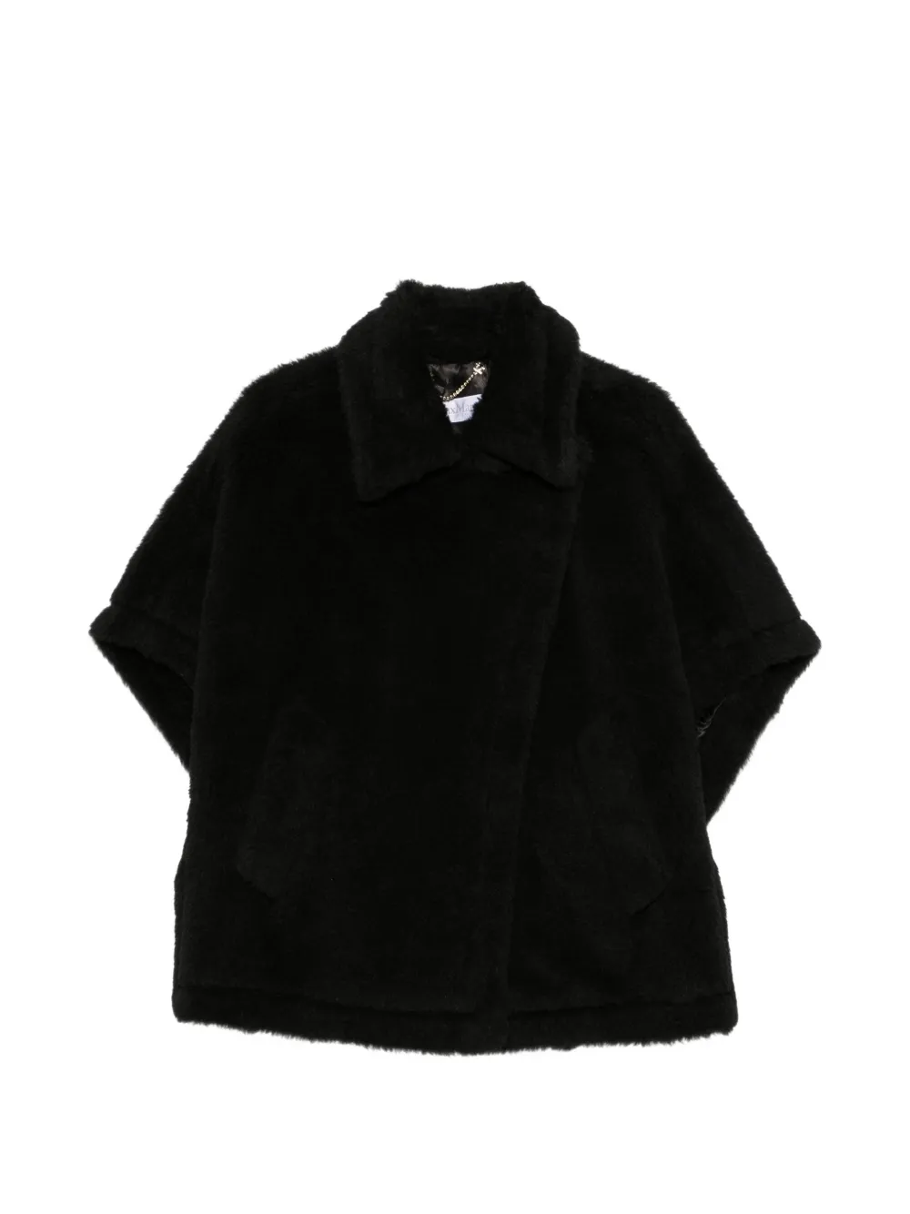 Max Mara high-neck textured-finish jacket - Nero
