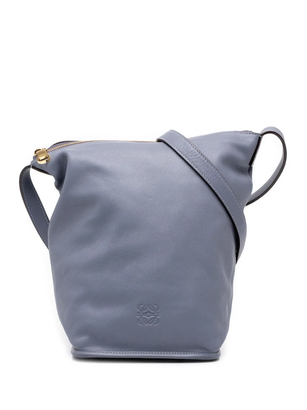 Loewe Pre-Owned 2010 Leather Anagram crossbody bag - Violett