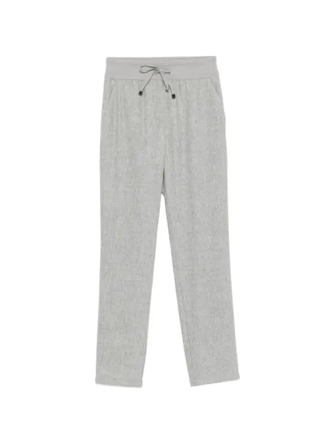 Lorena Antoniazzi drawstring-waistband tapered trousers