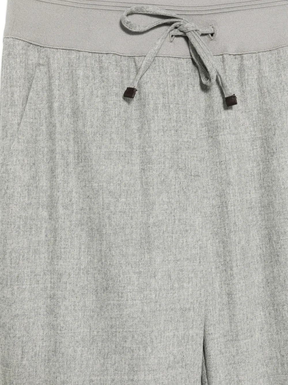 Lorena Antoniazzi drawstring-waistband tapered trousers Grijs