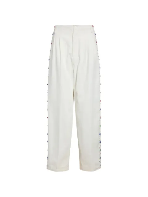 BODE Button Jar pleated trousers