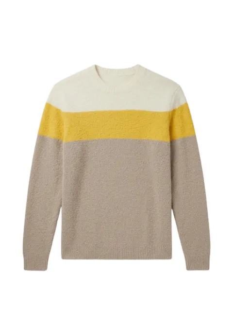 Roberto Collina colour-block bouclé-knit sweater