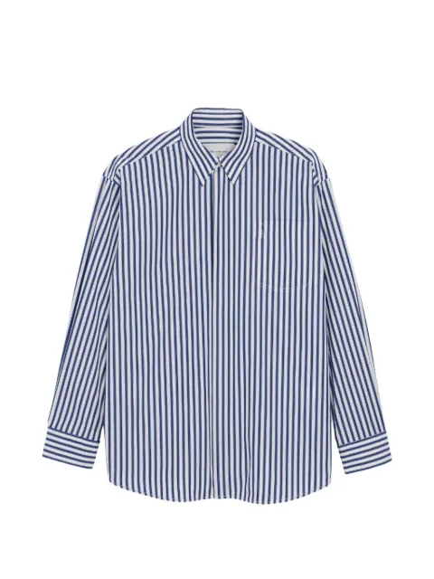 AMI Paris striped-print chest-pocket shirt