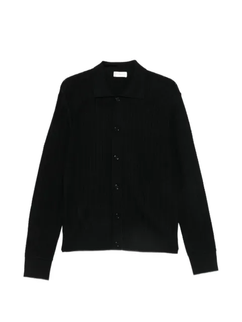 Paolo Pecora chevron-knit polo cardigan