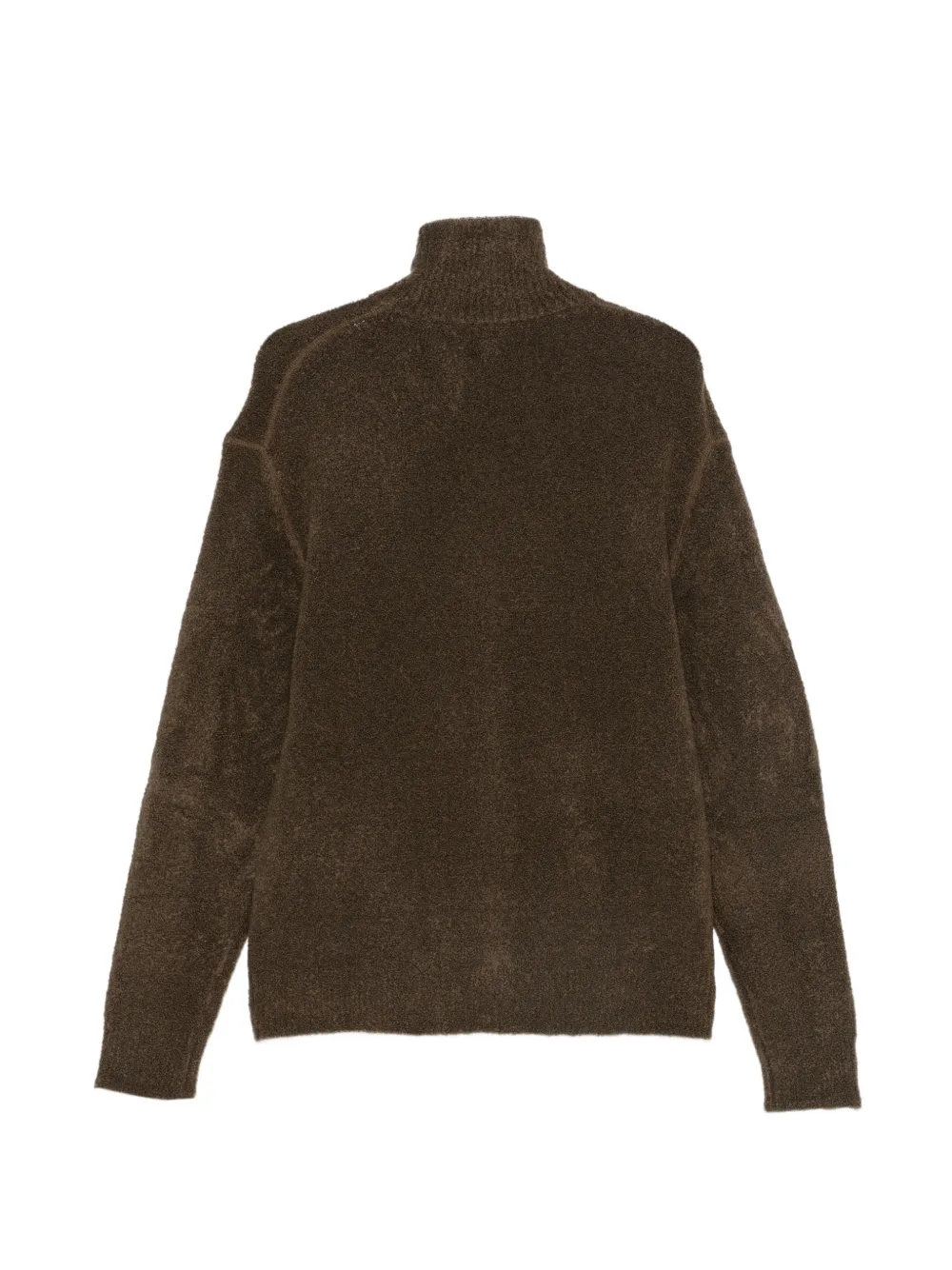 Paolo Pecora bouclé-knit zip-up cardigan Bruin