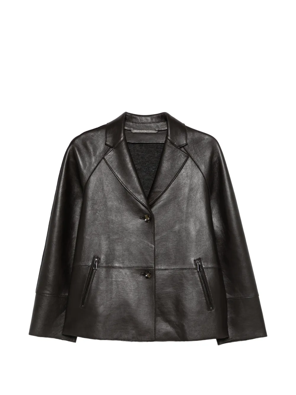 LEATHER AUTHORITY Sun leather jacket - Braun