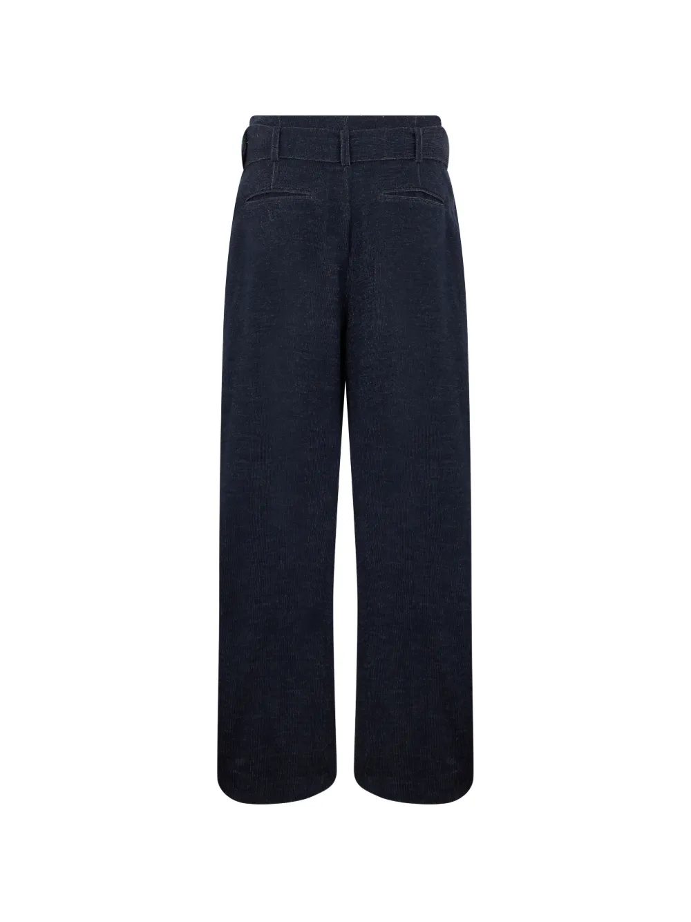 Moorer Palazzo broek met ceintuur Blauw