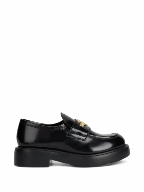 Love Moschino logo-plaque loafers